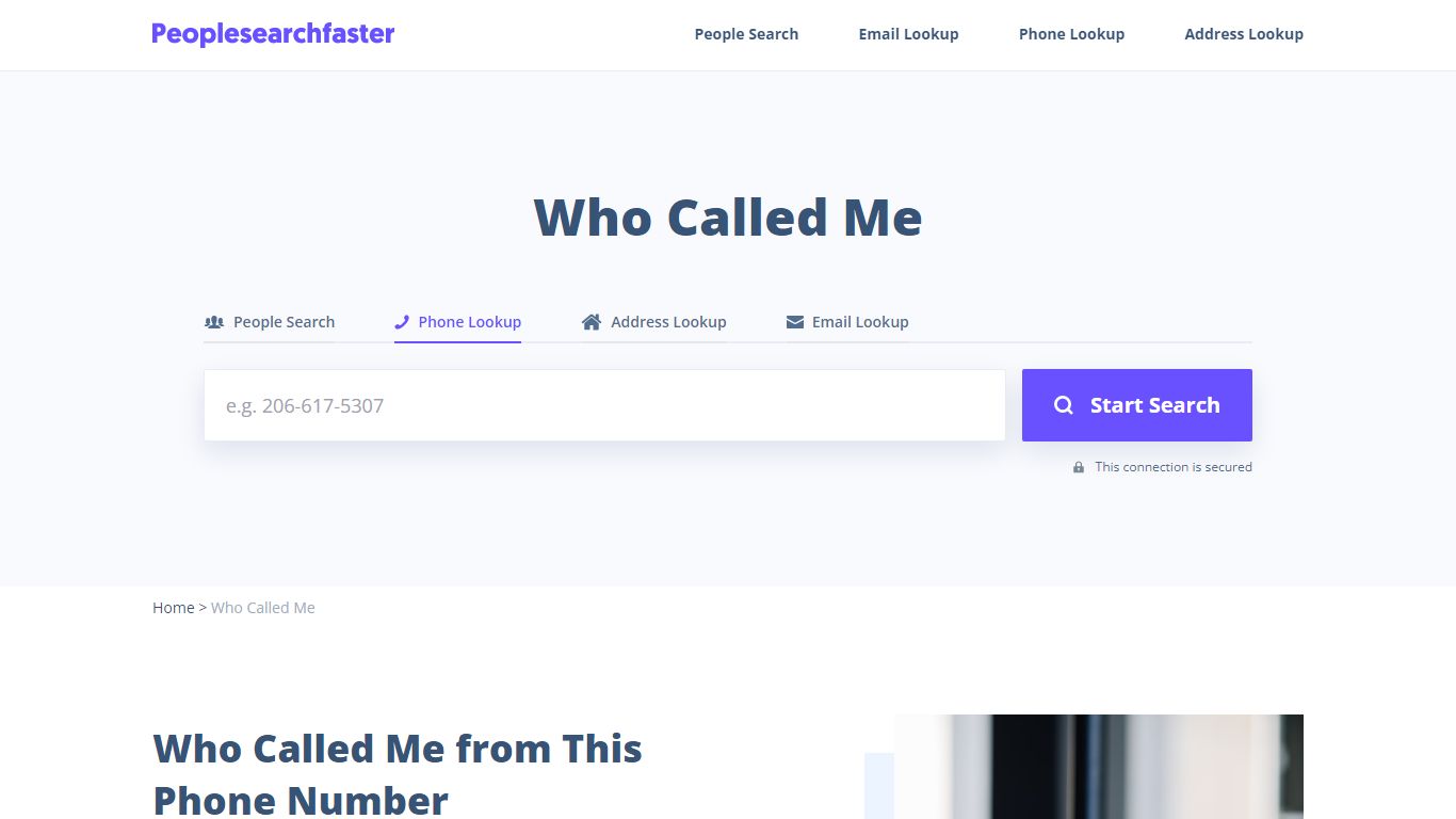 Who Called Me from This Phone Number? Find it Here! - People Search Faster